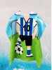 Kids Soccer Patterned Hoodie Towel